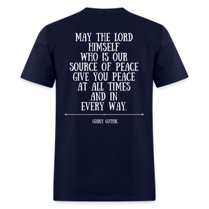 "Rest In Peace" Unisex Classic T-Shirt White Font - navy