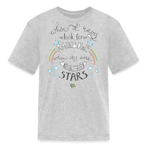 "When It Rains" Kids' T-Shirt - heather gray