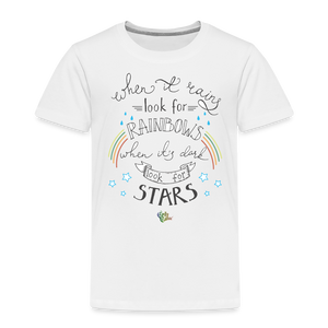 "When It Rains" Toddler Premium T-Shirt - white