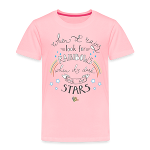 "When It Rains" Toddler Premium T-Shirt - pink