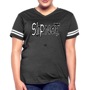 "SlipNot" Women’s Vintage Sport T-Shirt - vintage smoke/white