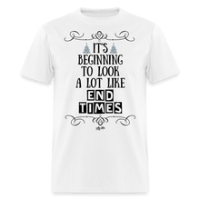 Load image into Gallery viewer, &quot;End Times&quot; Unisex Classic T-Shirt - Black Print - white