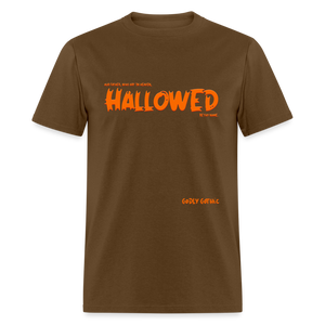 "Hallowed" Unisex Classic T-Shirt - brown