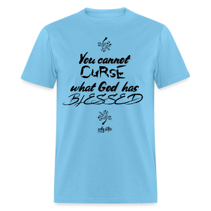 "What God Has Blessed" Unisex Classic T-Shirt - aquatic blue