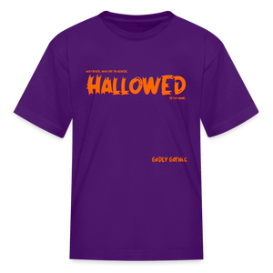 "Hallowed" Kids' T-Shirt - purple