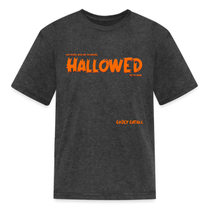 "Hallowed" Kids' T-Shirt - heather black