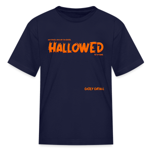 "Hallowed" Kids' T-Shirt - navy