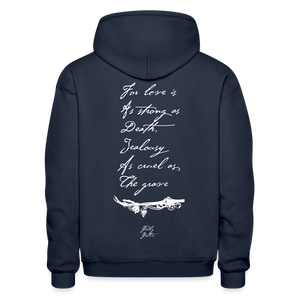 "Love & Jealousy" Gildan Heavy Blend Adult Hoodie - navy