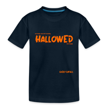 Load image into Gallery viewer, &quot;Hallowed&quot; Toddler Premium Organic T-Shirt - deep navy