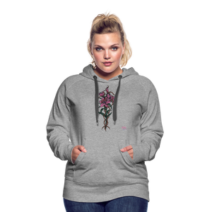 "Lily Among Thorns" Women’s Premium Hoodie - heather grey