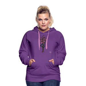 "Lily Among Thorns" Women’s Premium Hoodie - purple