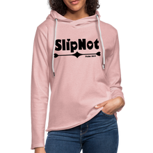 Load image into Gallery viewer, &quot;SlipNot&quot; Unisex Lightweight Terry Hoodie Heart Font - cream heather pink