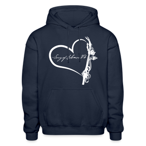 "Love & Jealousy" Gildan Heavy Blend Adult Hoodie - navy