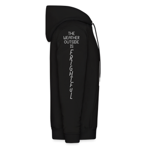 "End Times" Christmas Hoodie - Silver Print - black