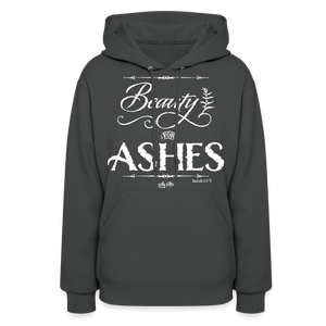 "Beauty for Ashes" Women's Hoodie - asphalt