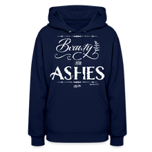 Load image into Gallery viewer, &quot;Beauty for Ashes&quot; Women&#39;s Hoodie - navy