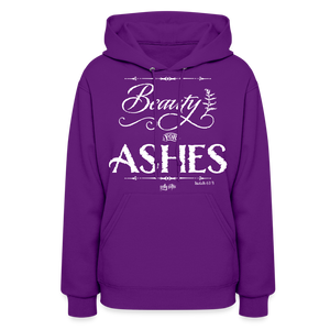 "Beauty for Ashes" Women's Hoodie - purple