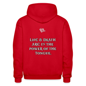 "What Dat Mouf Do" Gildan Heavy Blend Adult Hoodie - red