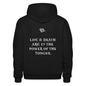 "What Dat Mouf Do" Gildan Heavy Blend Adult Hoodie - black