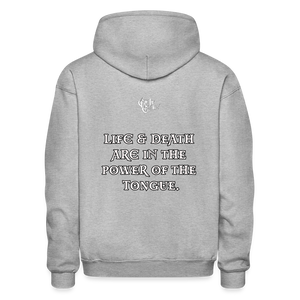 "What Dat Mouf Do" Gildan Heavy Blend Adult Hoodie - heather gray