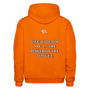 "What Dat Mouf Do" Gildan Heavy Blend Adult Hoodie - orange