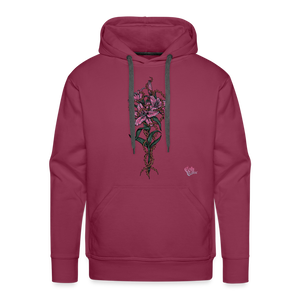 "Lily Among Thorns" Men's Premium Hoodie - burgundy