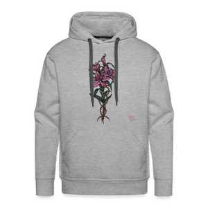 "Lily Among Thorns" Men's Premium Hoodie - heather grey