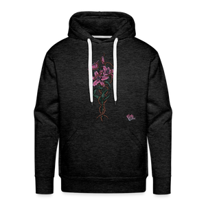 "Lily Among Thorns" Men's Premium Hoodie - charcoal grey